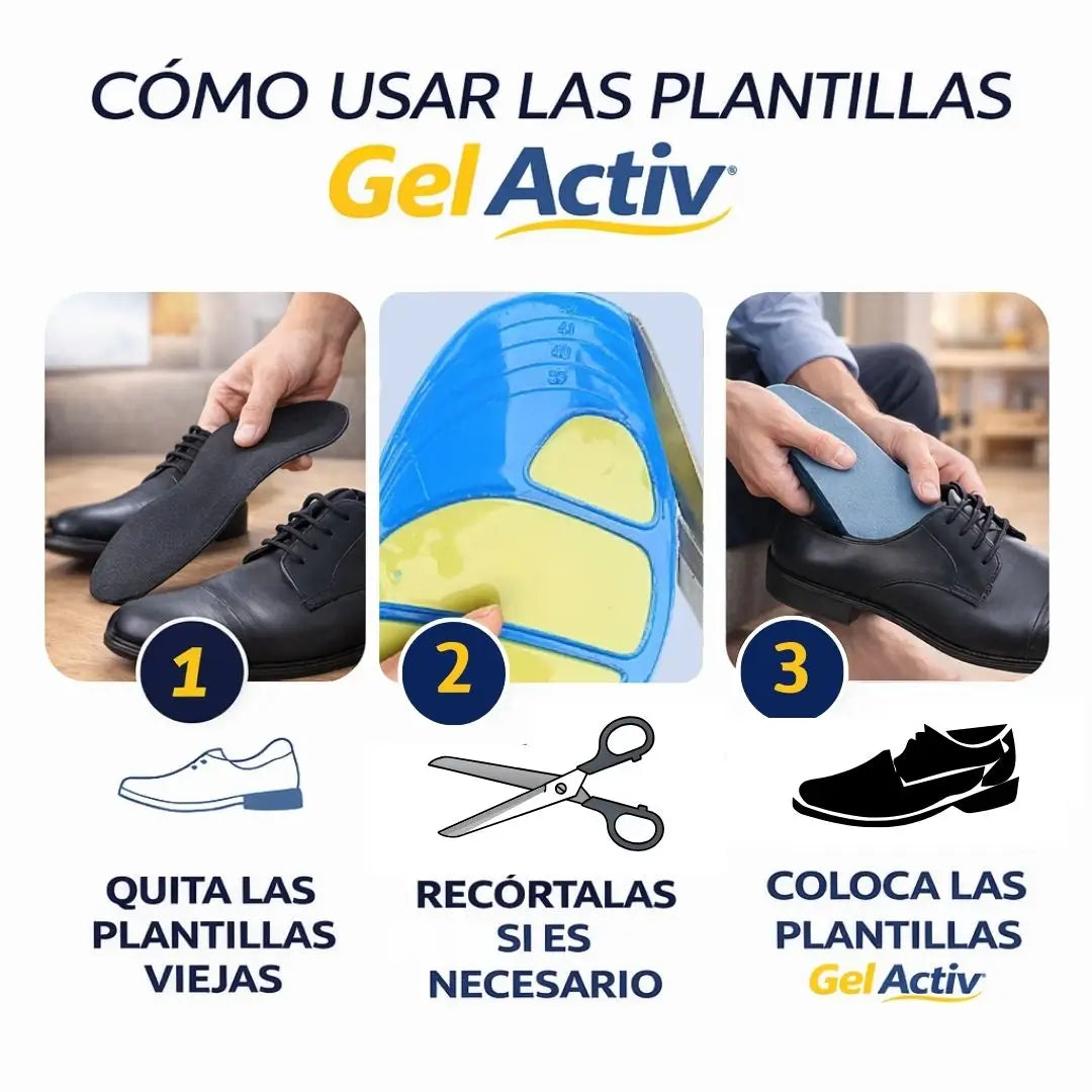 Plantilla de gel para pies cansados
