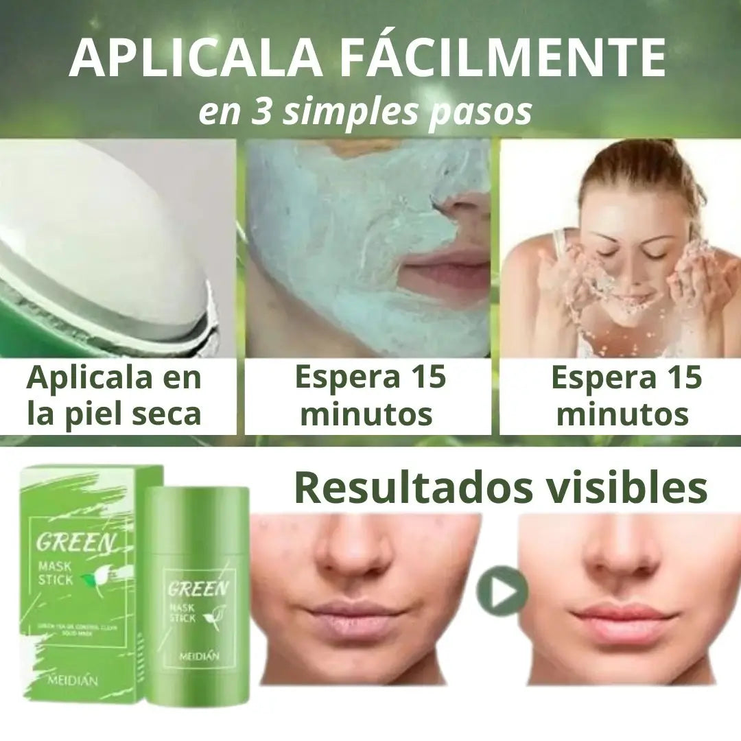 Mascarfilla de Té Verde, limpia impurezas de tu piel