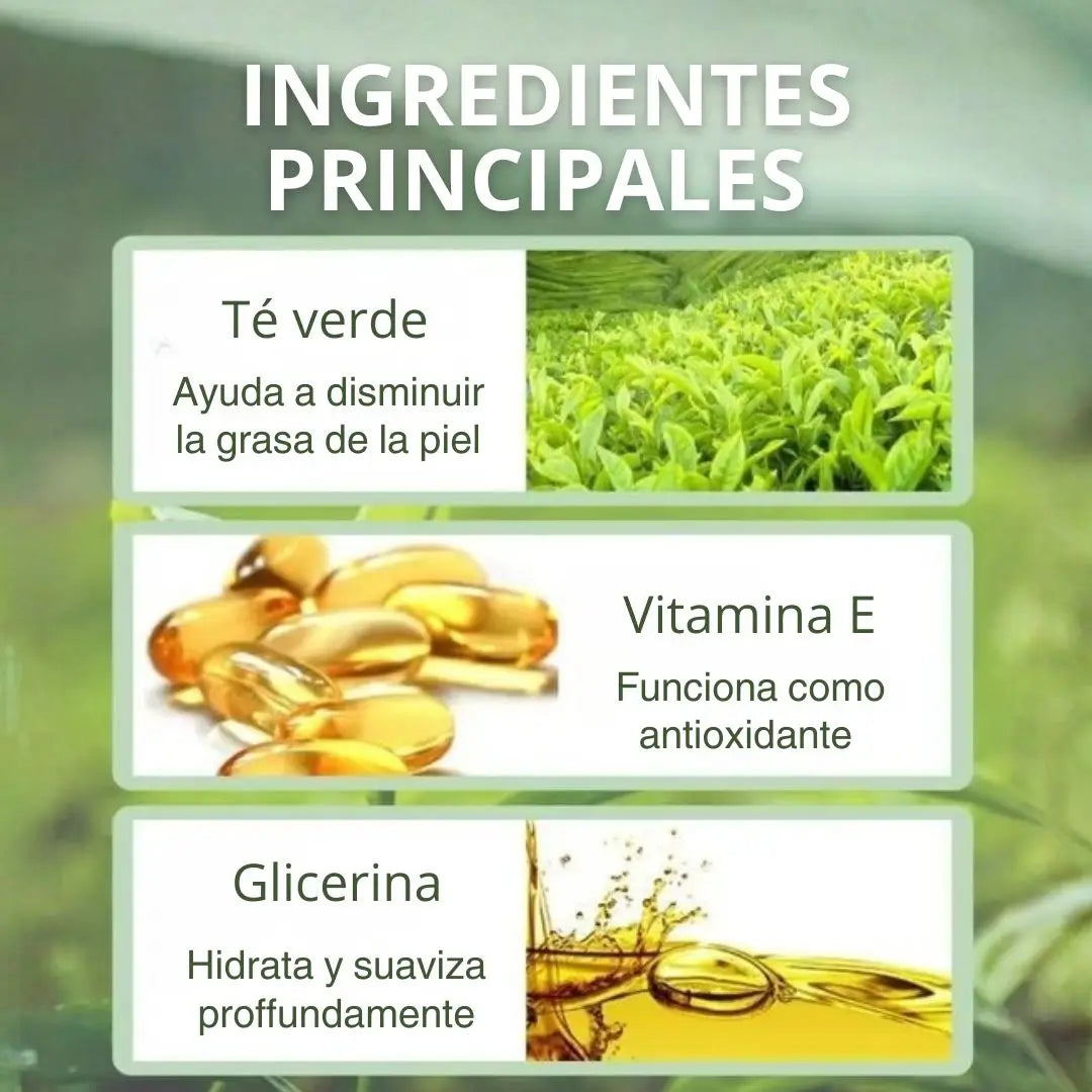 Mascarfilla de Té Verde, limpia impurezas de tu piel