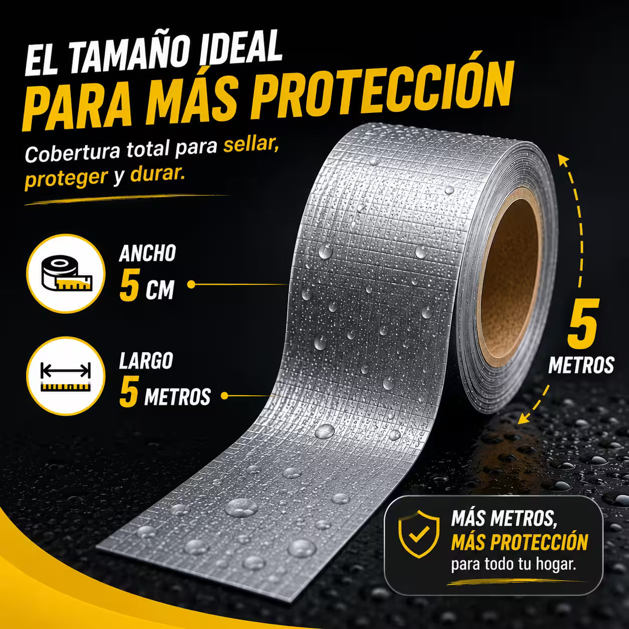 Cinta impermeable 5cm x 5 mt