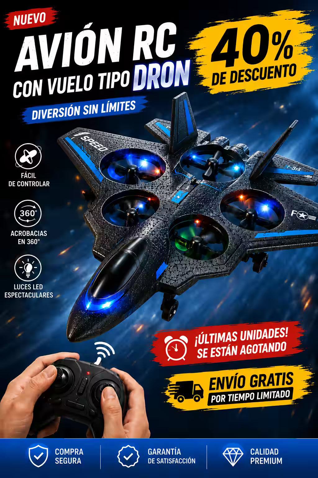 Avión tipo drone