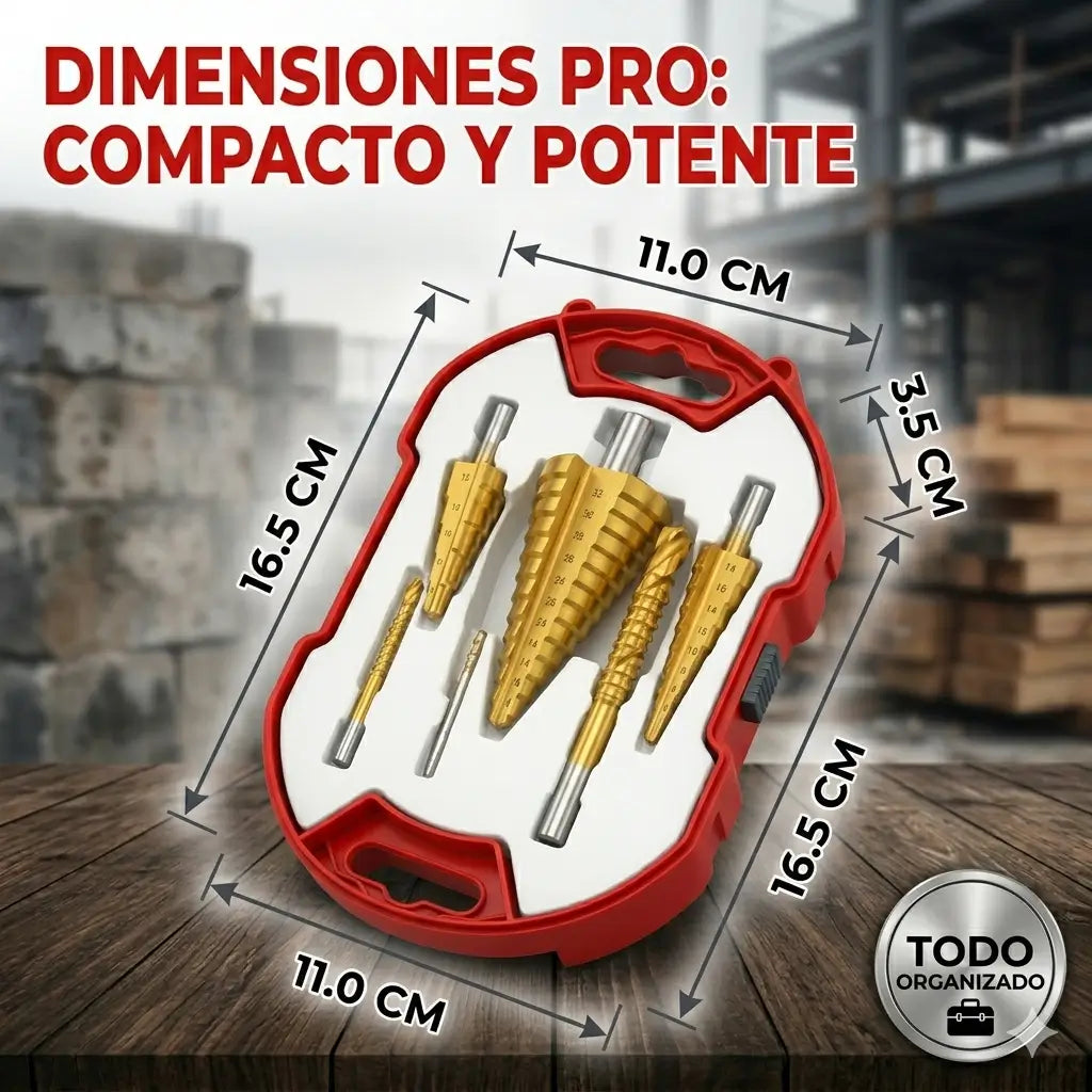 Set de brocas de titanium+regalo