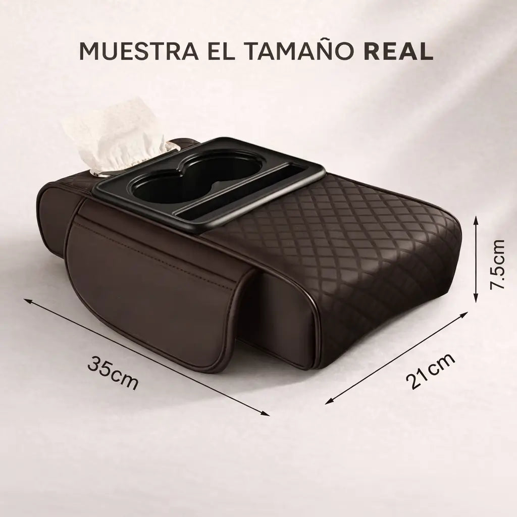 Organizador multifuncional para el apoyabrazos
