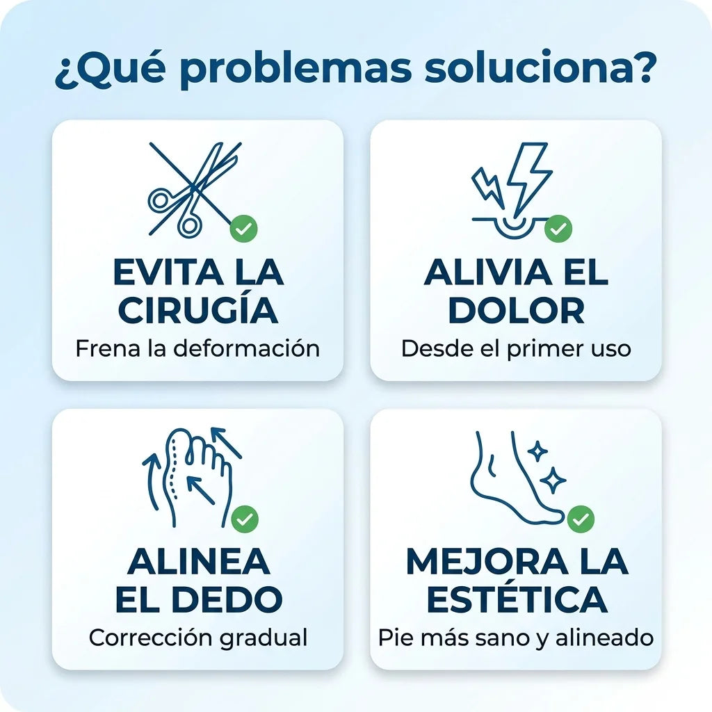 Beneficios del corrector de juanetes: evita cirugía, alivia dolor