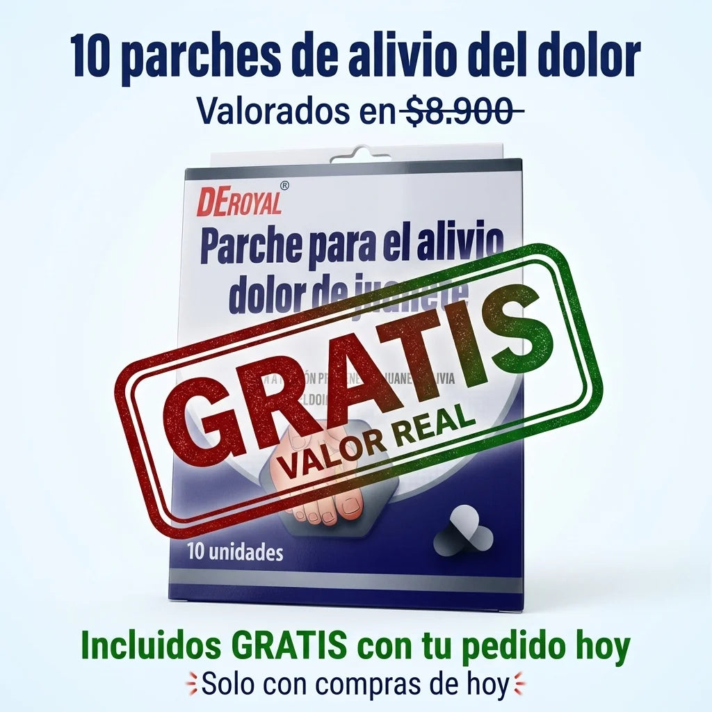 Regalo gratis: 10 parches de alivio del dolor incluidos