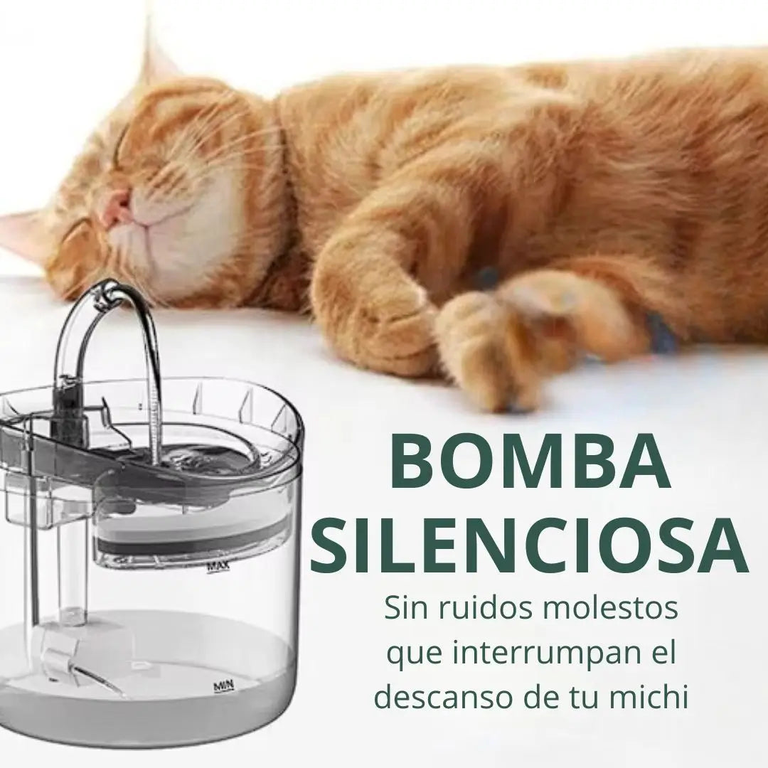 Bebedero fuente para gatos + REGALO