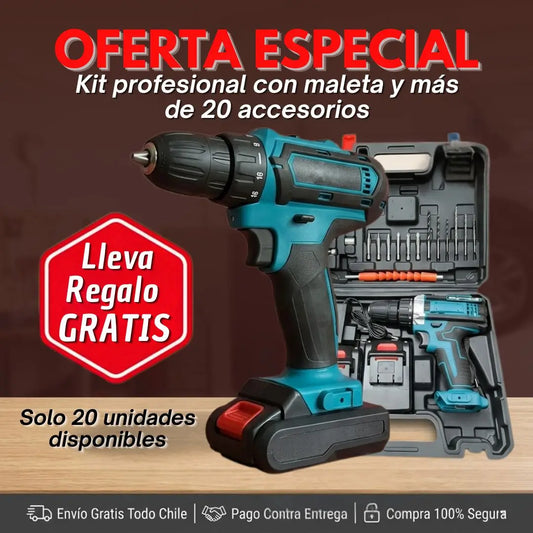 Set de taladro 96 y maletín de herramientas