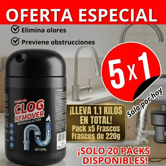 Destapador de cañería 220 gr oferta 5X1