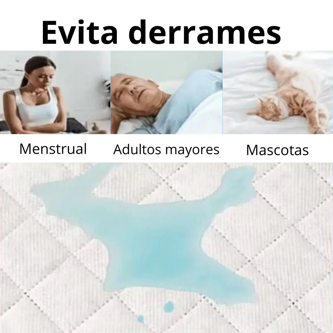 Forro impermeable para colchones, evita derrames