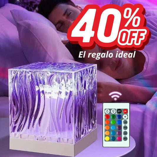 Lámpara led relajante en forma de cubo