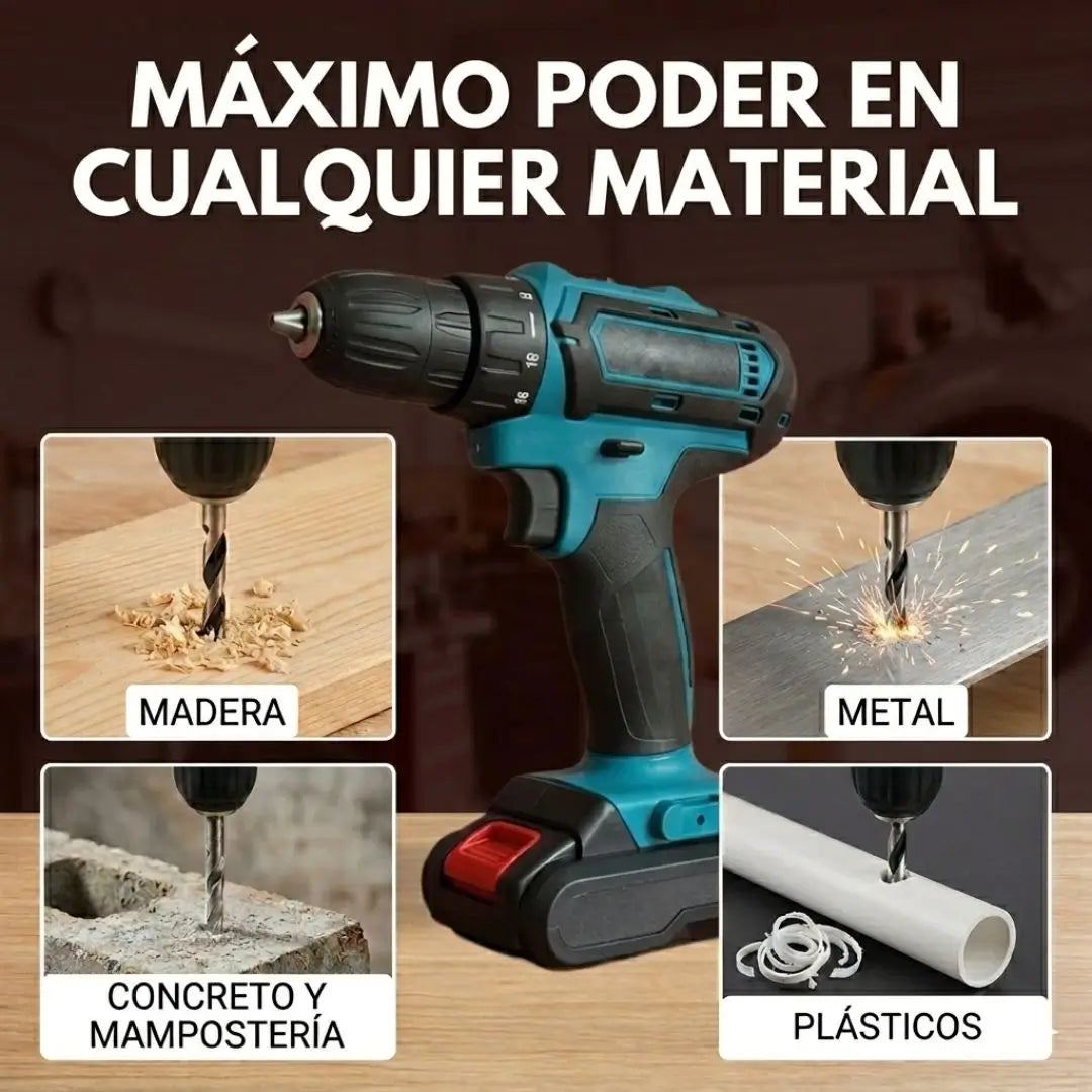 Set de taladro 96 y maletín de herramientas