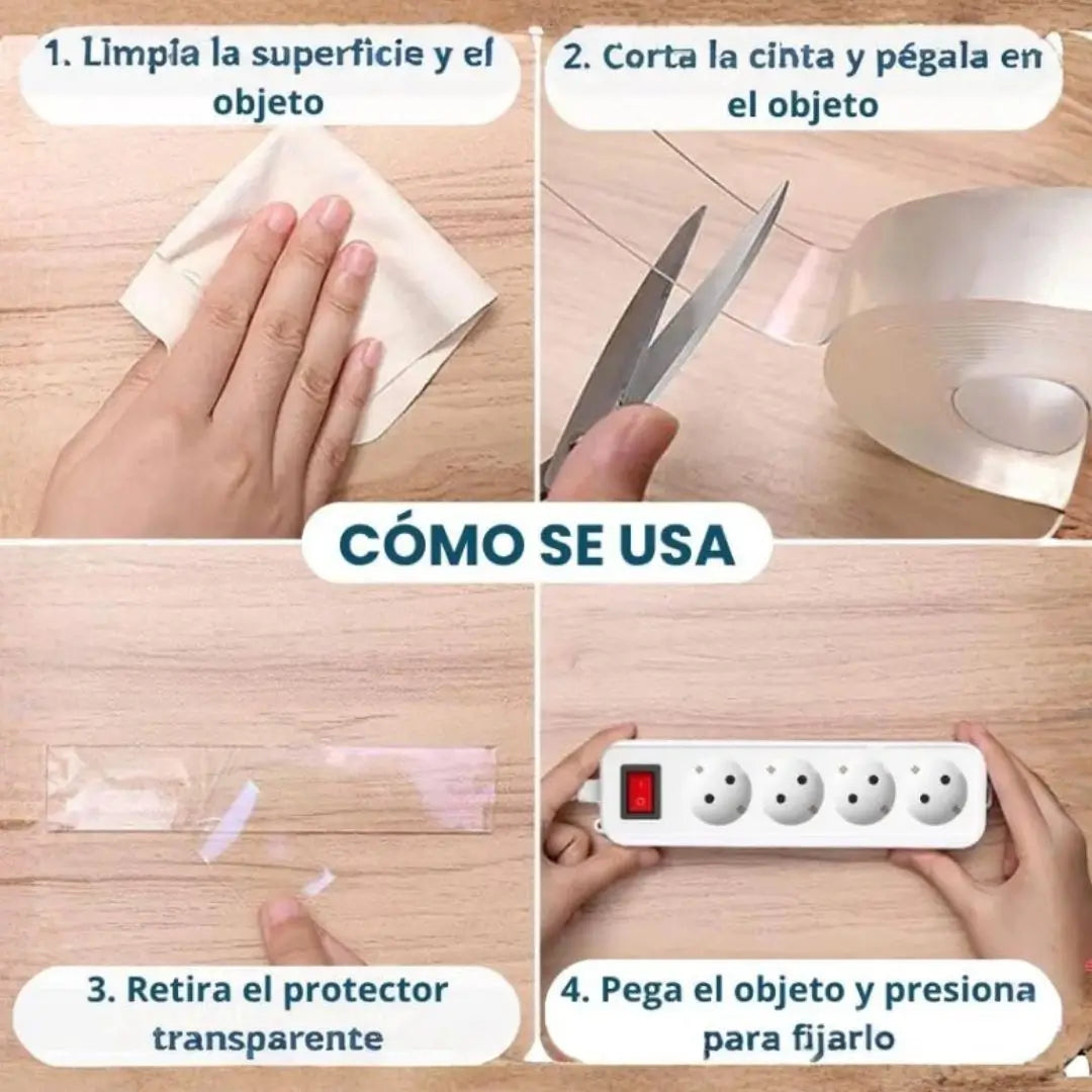 Cinta doble cara de 3 metros en OFERTA 3X1