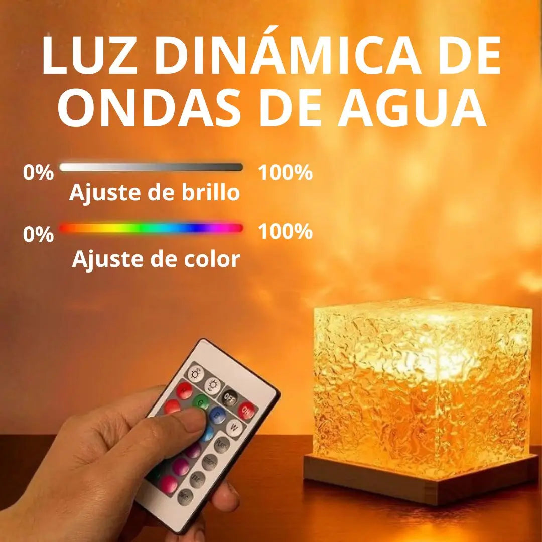 Lámpara led relajante en forma de cubo