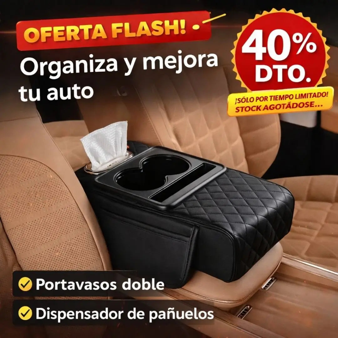 Organizador multifuncional para el apoyabrazos