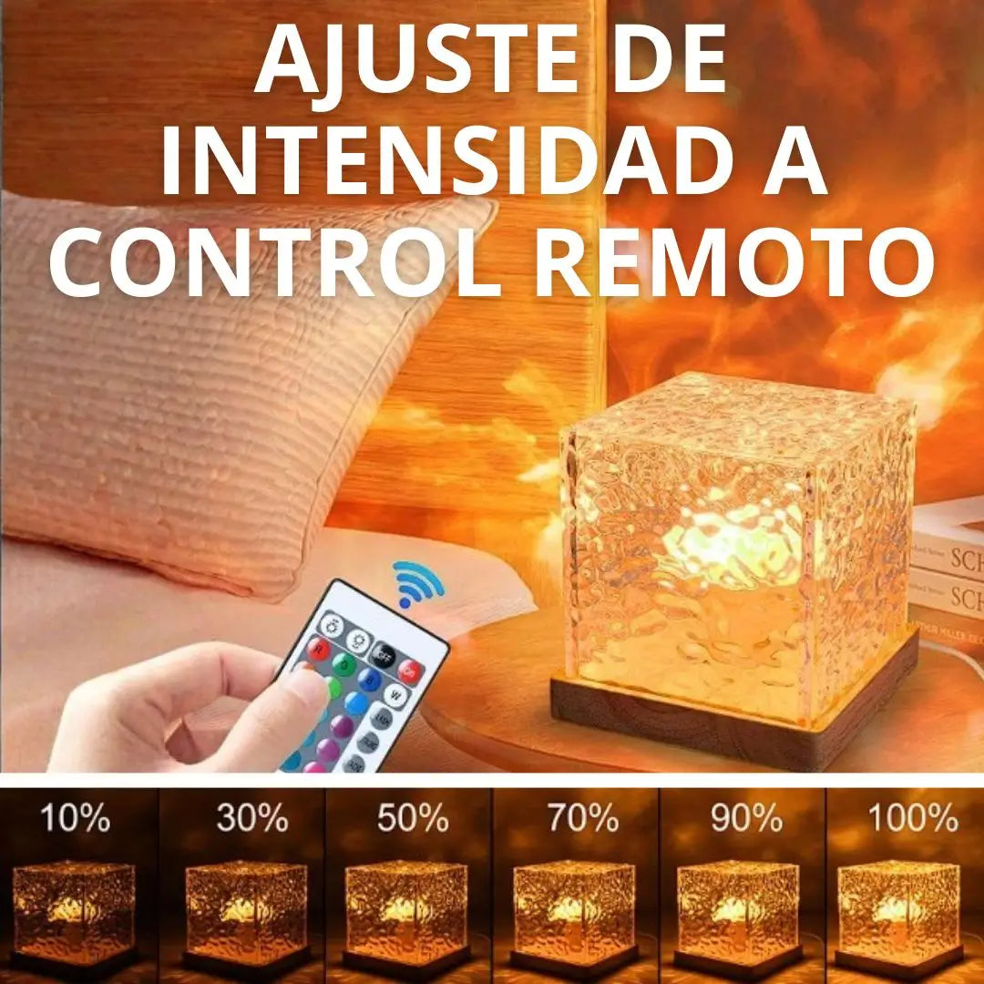 Lámpara led relajante en forma de cubo