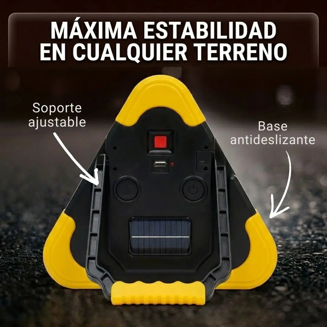 Triángulo de seguridad ultra led 500 mt de potencia