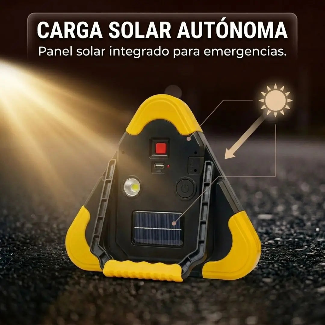 Triángulo de seguridad ultra led 500 mt de potencia