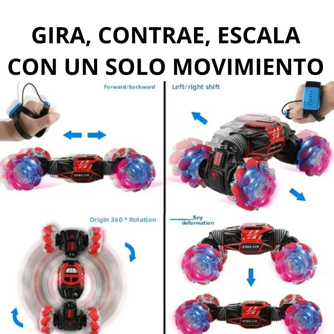 Auto pirueta mando por gestos y control inalámbrico