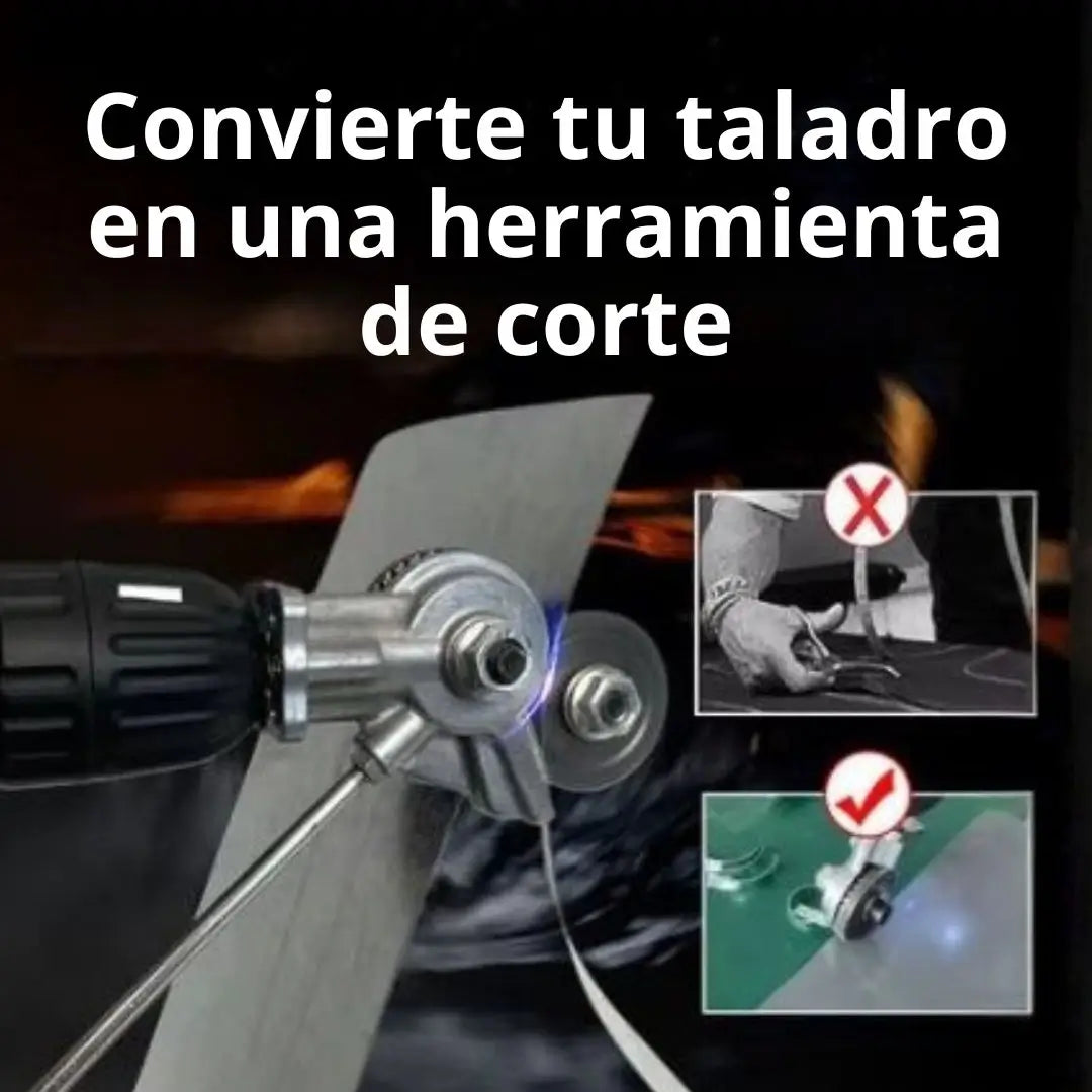 Adaptador de taladro para cortar metales + Regalo