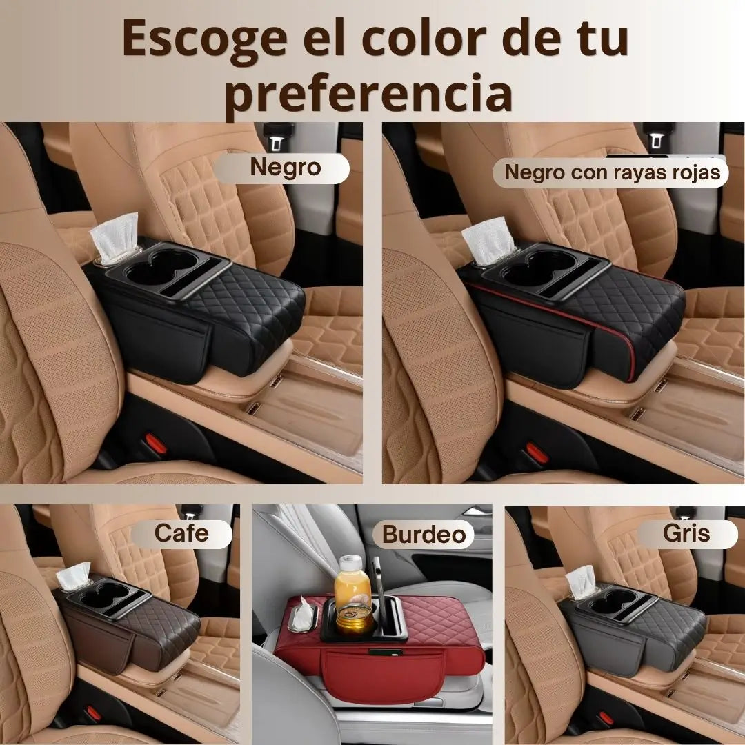 Organizador multifuncional para el apoyabrazos