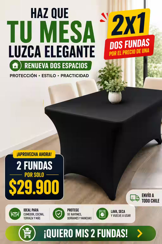 Funda para mesa de Spandex 180x70 cm
