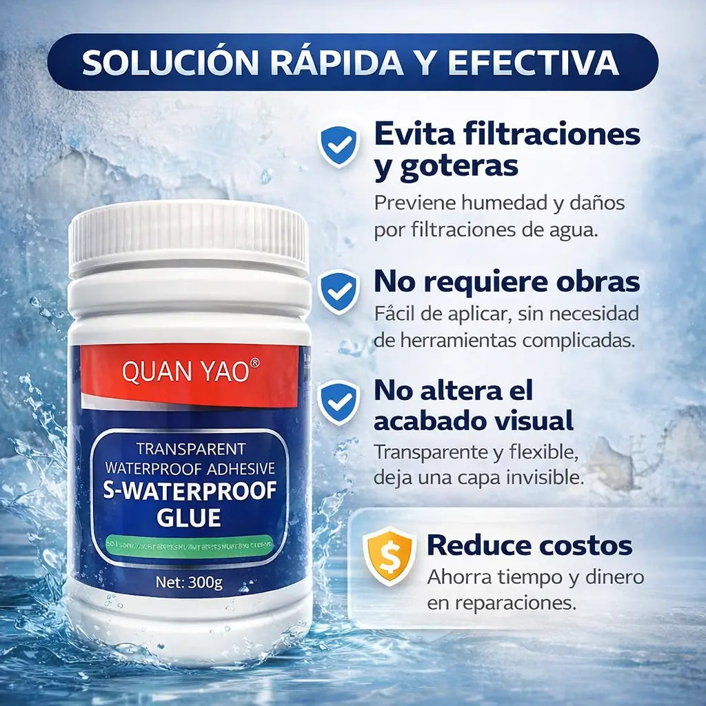 Sellador impermeable transparente 300 gr