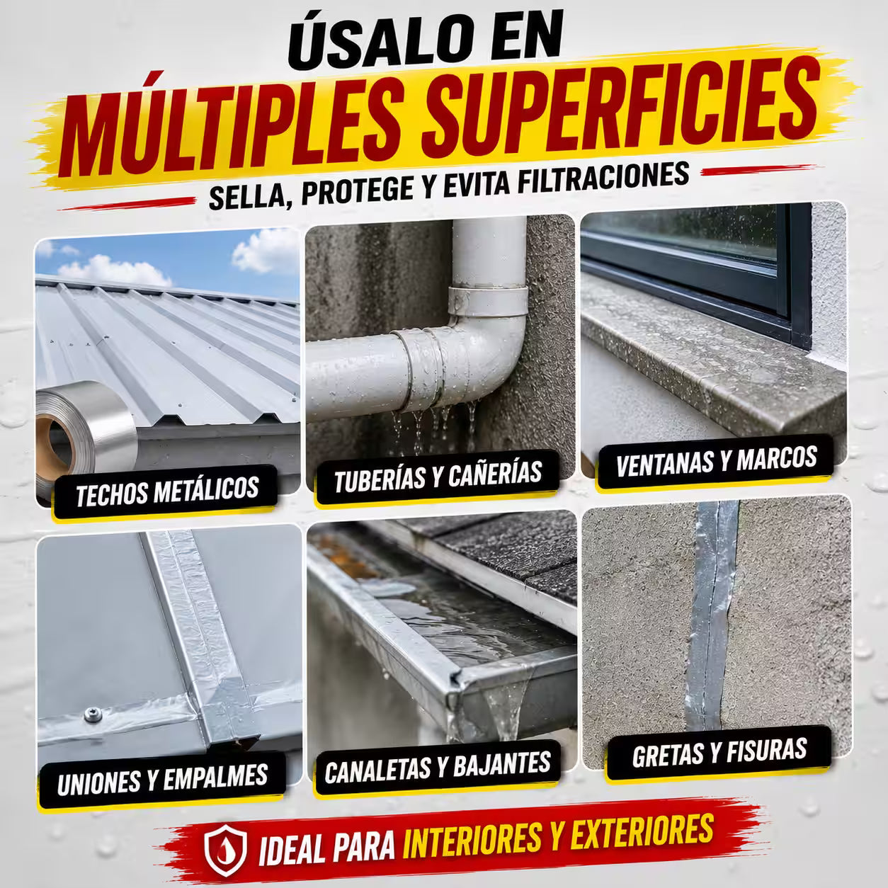 Cinta impermeable 5cm x 5 mt