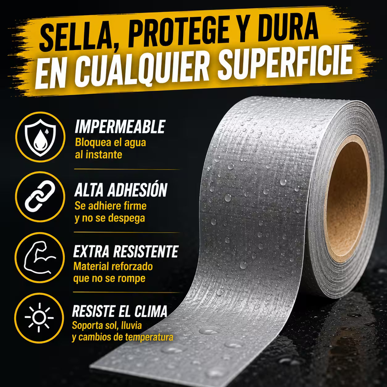 Cinta impermeable 5cm x 5 mt