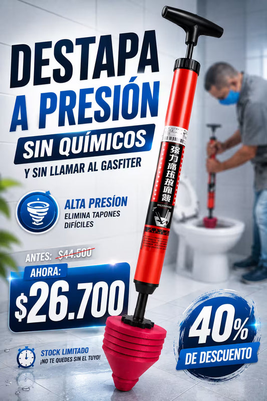 Destapador de inodoro de alta presión