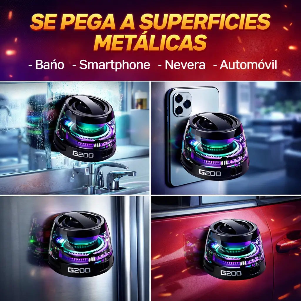 Parlante magnético portátil 2x1