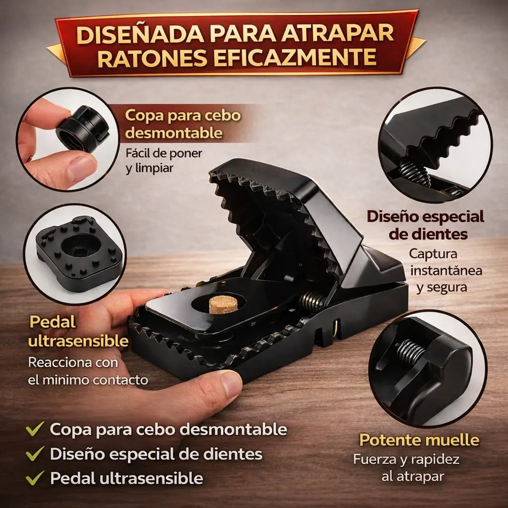 ClickRat, control de plagas seguro y sin tóxicos 3X1