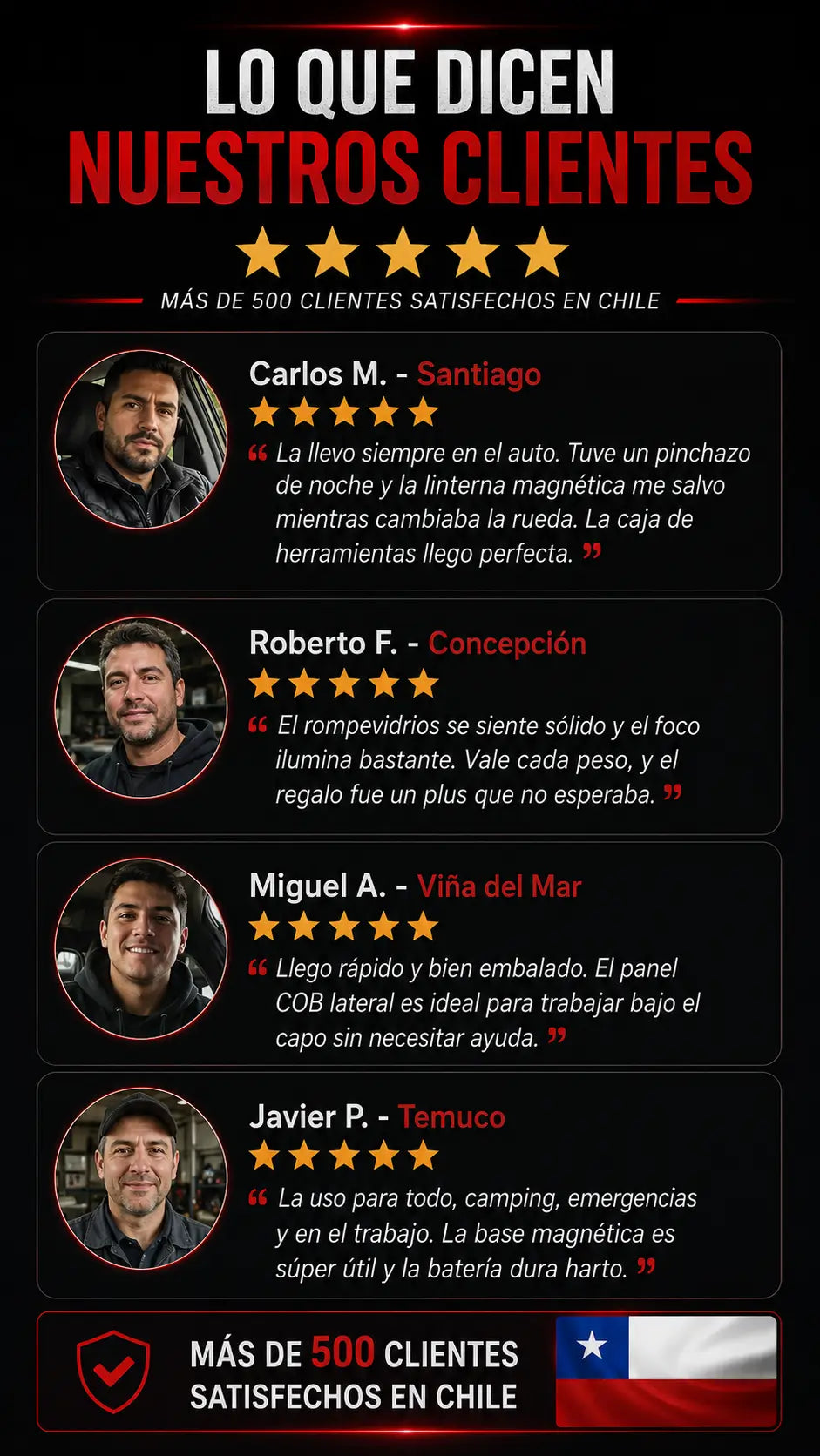 Opiniones de clientes Chile