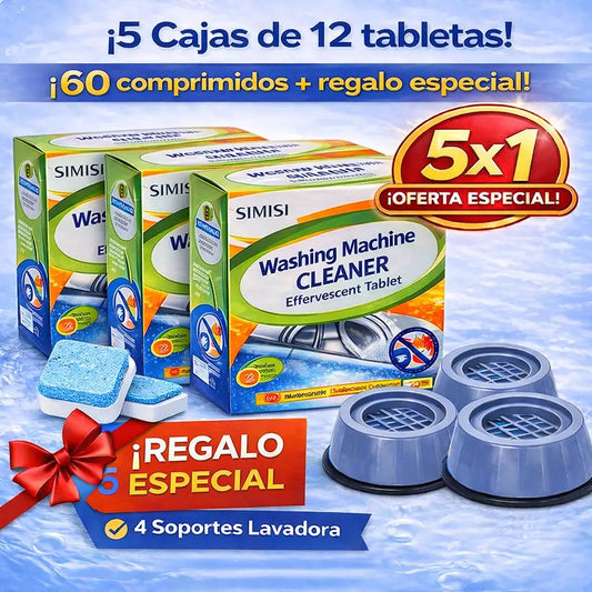 Tabletas limpia lavadoras+regalo