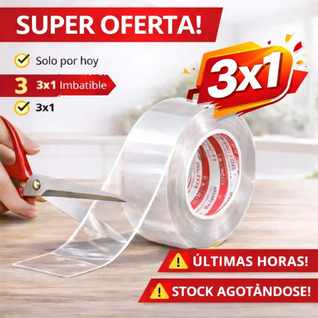 Cinta doble cara de 5 metros + Regalo