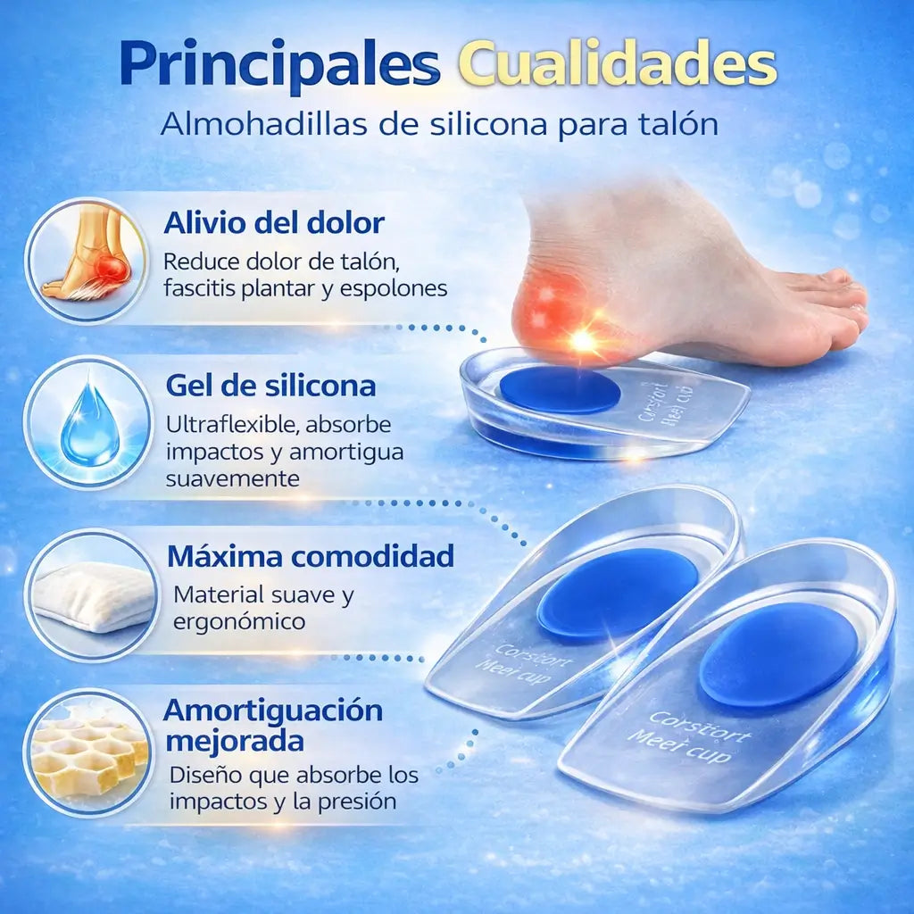 Talonera de silicona para el dolor de talón