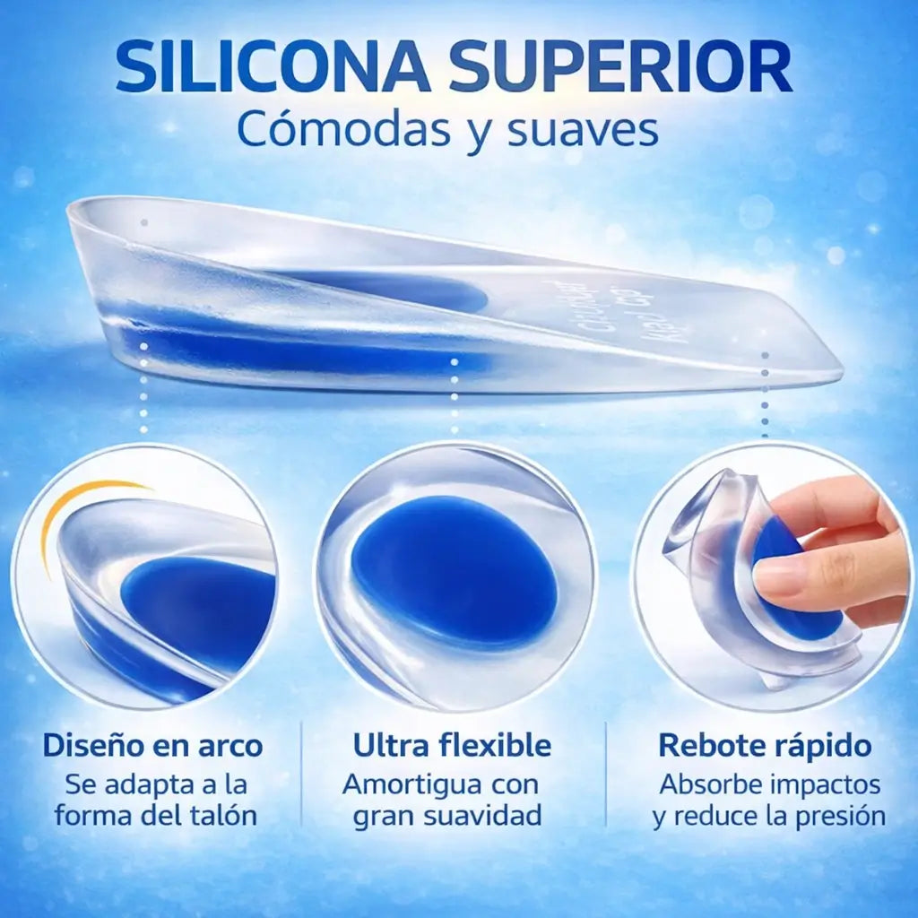 Talonera de silicona para el dolor de talón