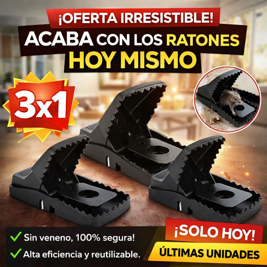 ClickRat, control de plagas seguro y sin tóxicos 3X1