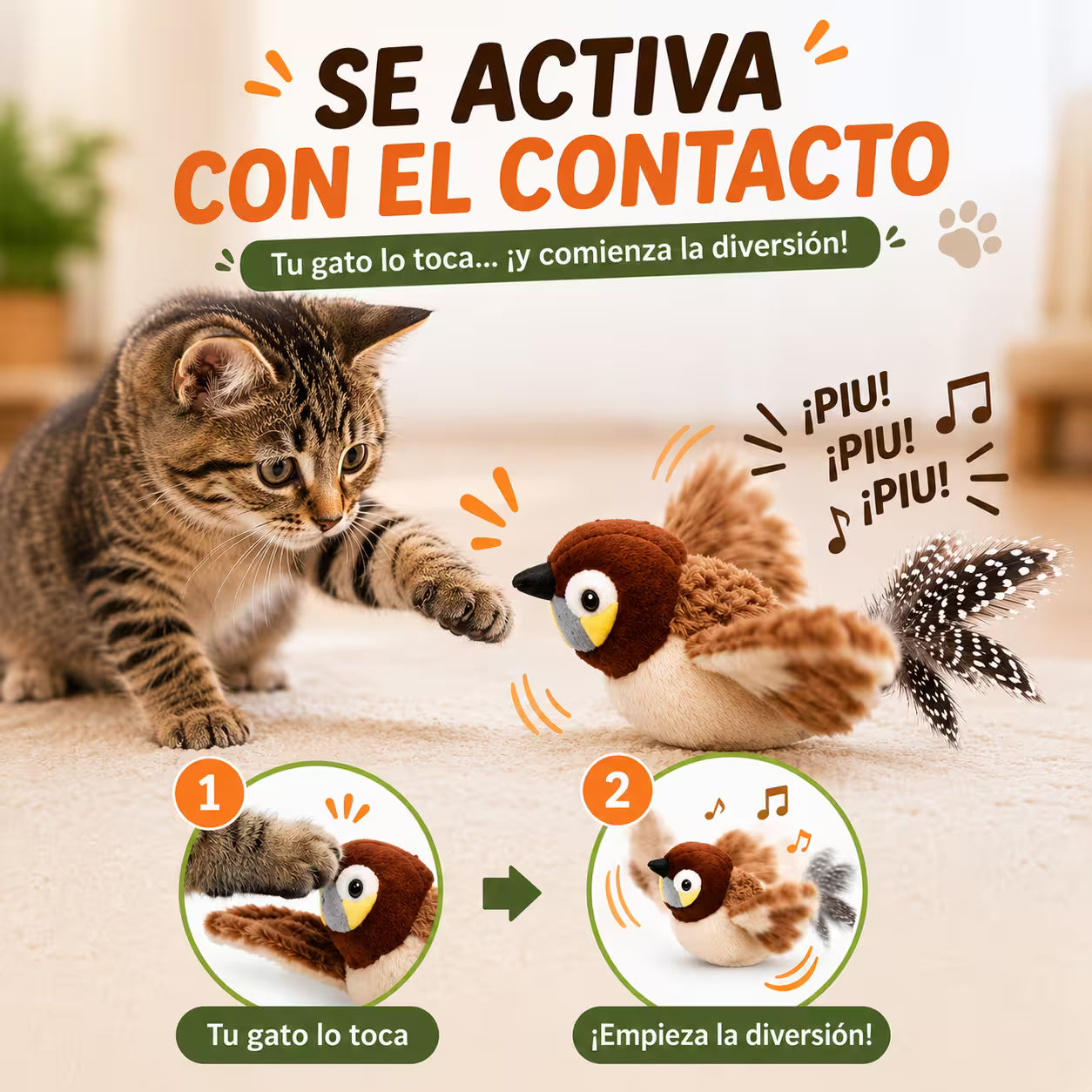 CatJoy estimula y acompaña a tu michi