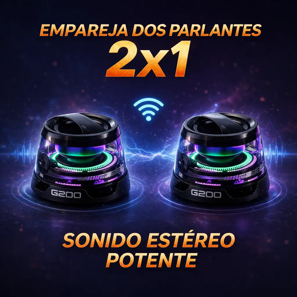 Parlante magnético portátil 2x1