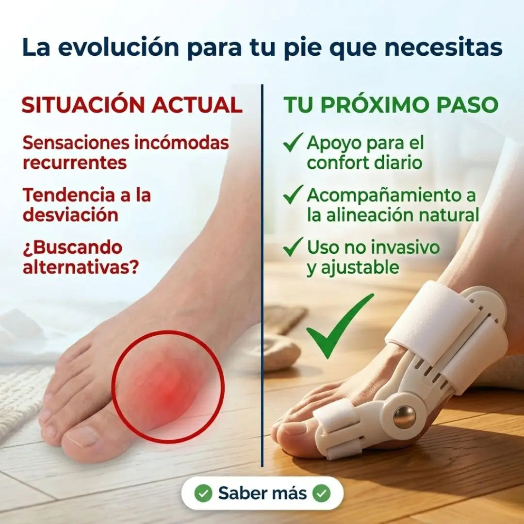 Férula articulada para alinear el pie