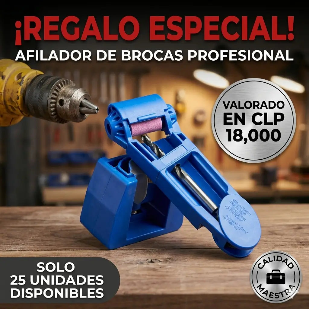 Set de brocas de titanium+regalo
