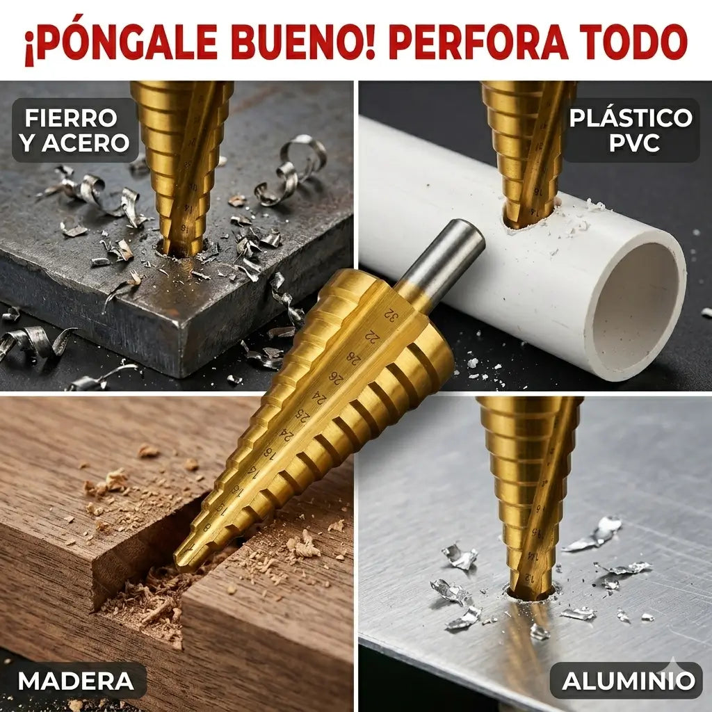 Set de brocas de titanium+regalo