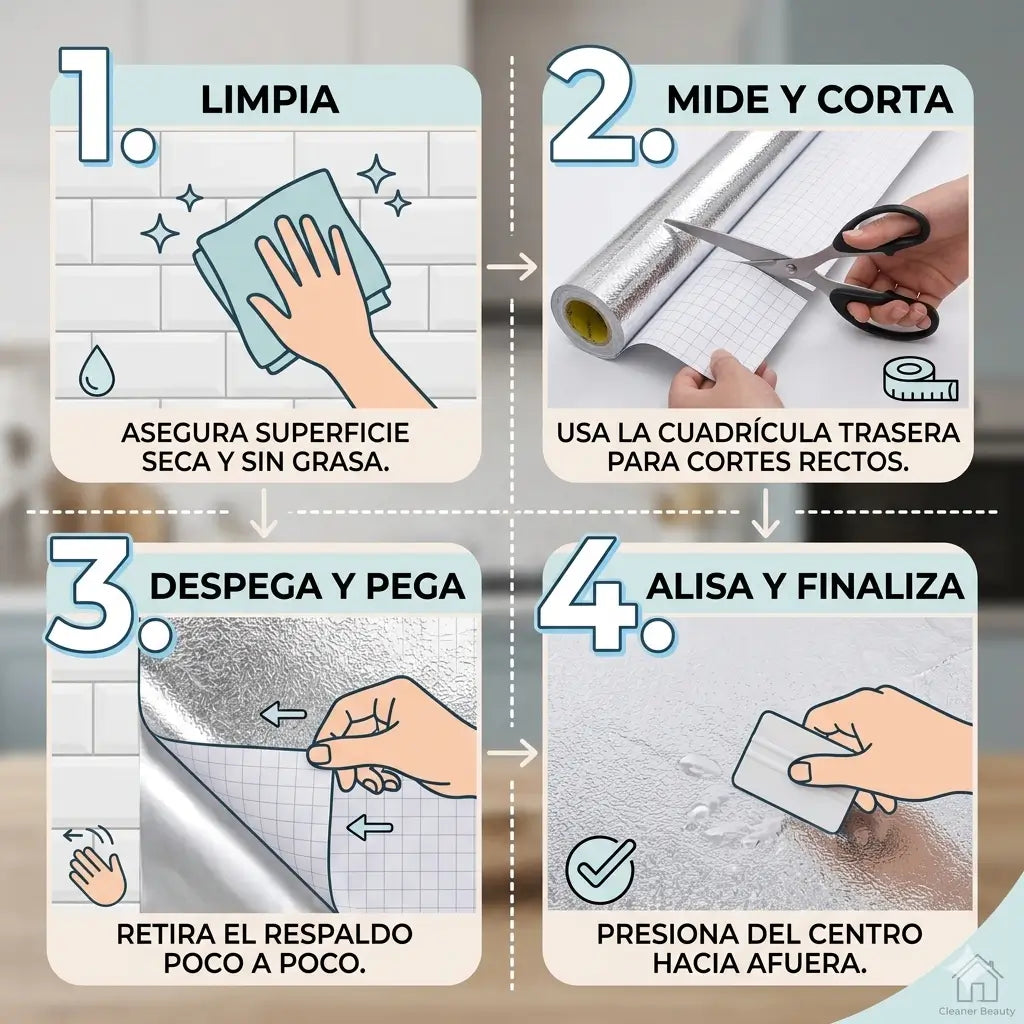 Rollo de aluminio adhesivo 3mt