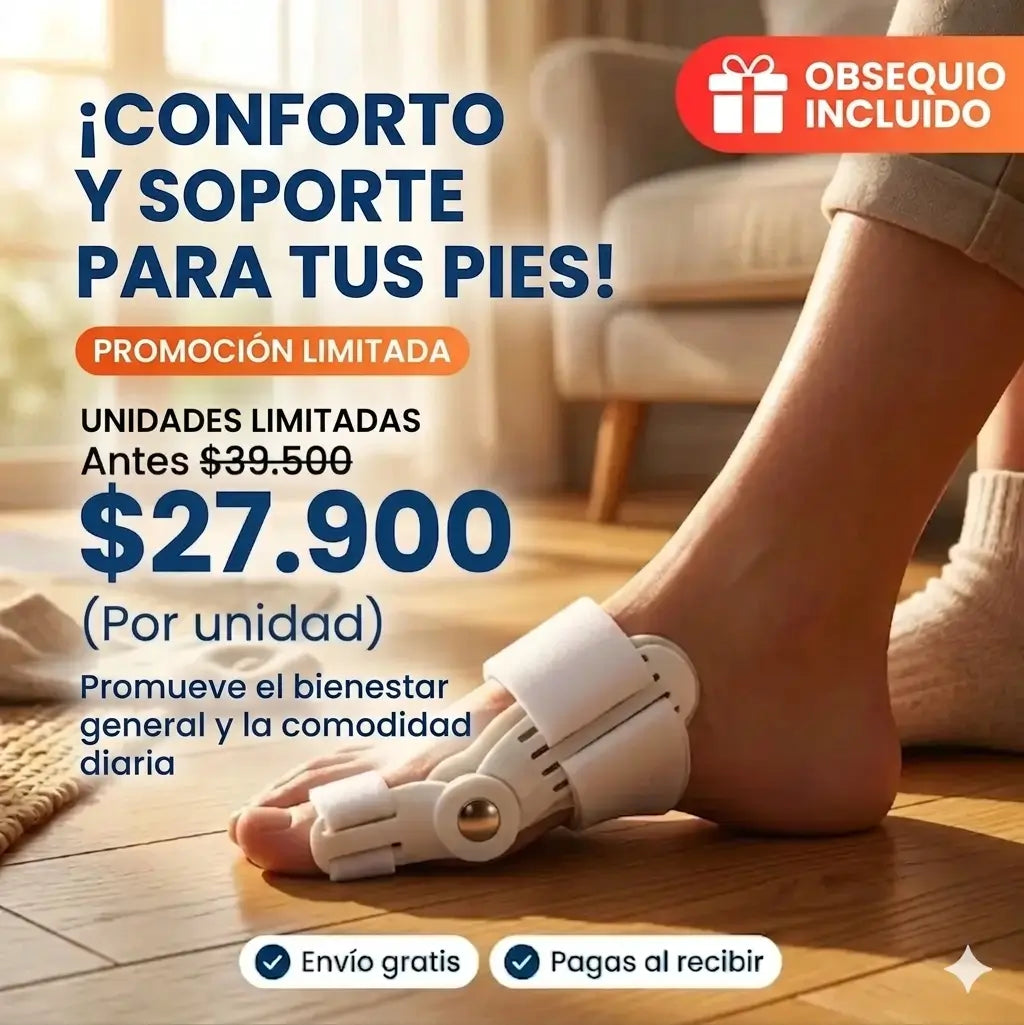 Férula articulada para alinear el pie
