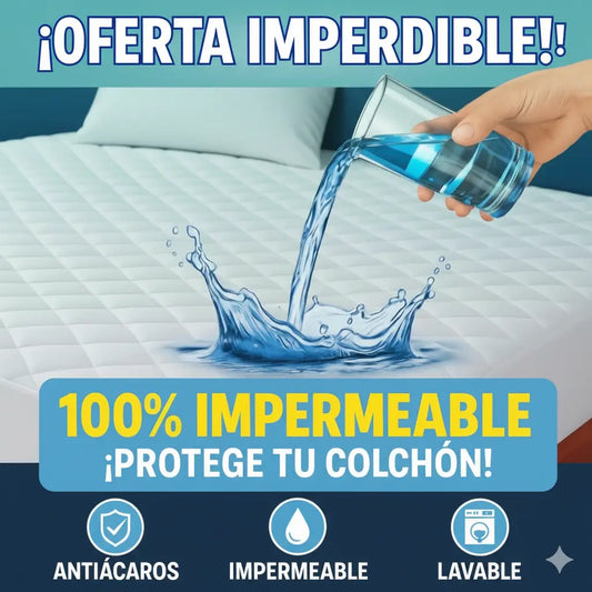 Forro impermeable para colchones, evita derrames