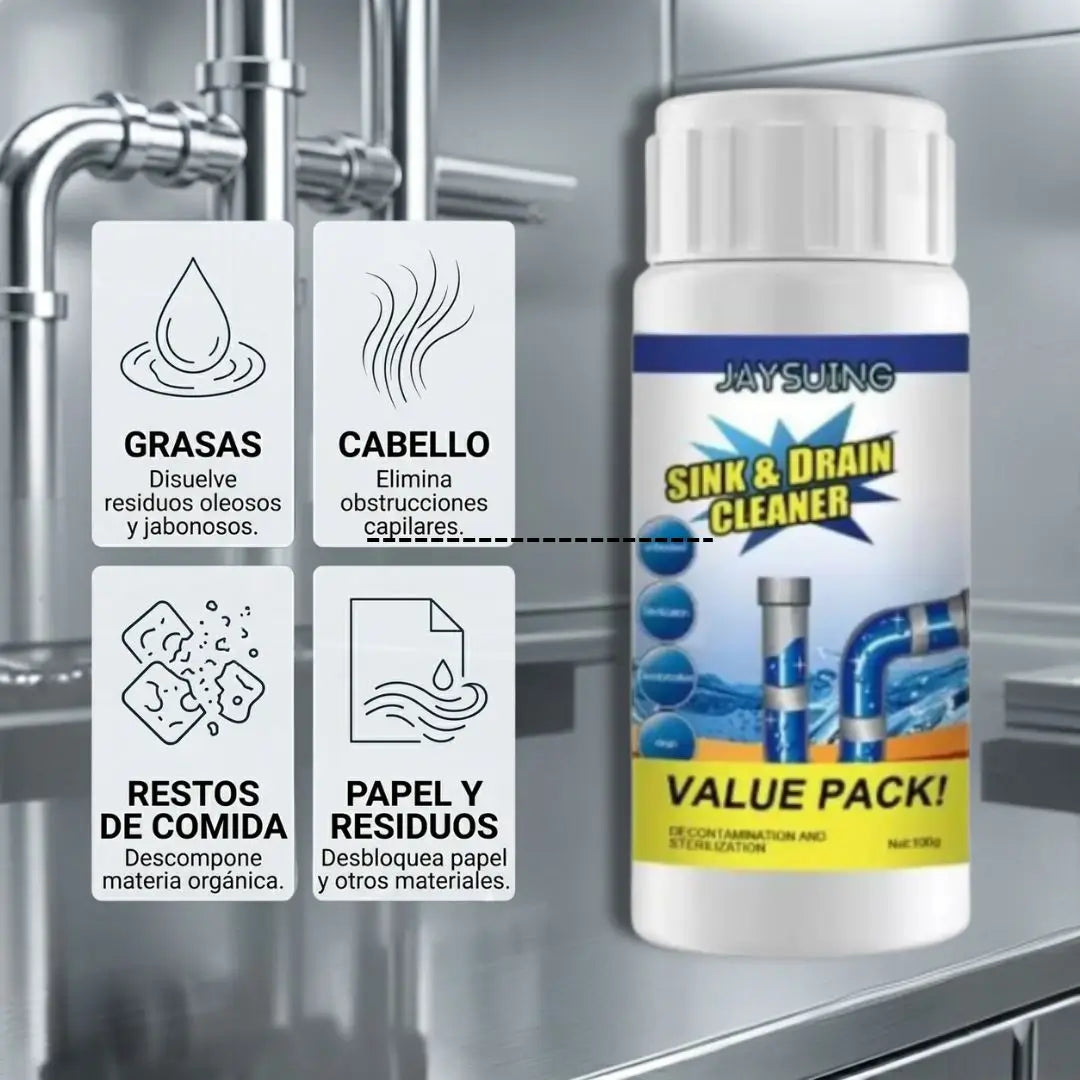Destapador de drenajes oferta 3x1