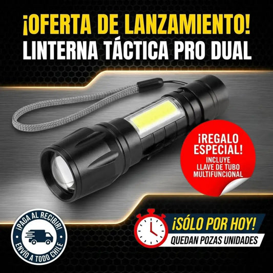 Mini linterna táctica + regalo gratis