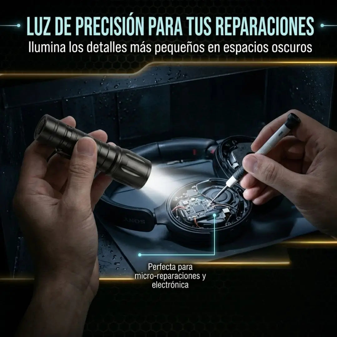 Mini linterna táctica + regalo gratis
