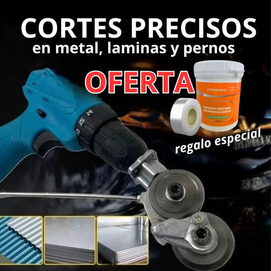 Adaptador de taladro para cortar metales + Regalo